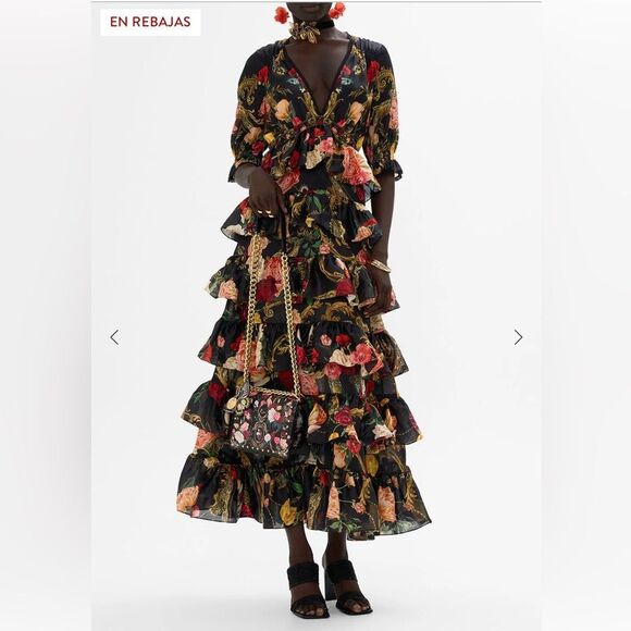 7 NWOT 1299.00 CAMILLA Puff Sleeve Tiered Skirt Dress
Magic In The Manuscripts - Picture 4 of 11